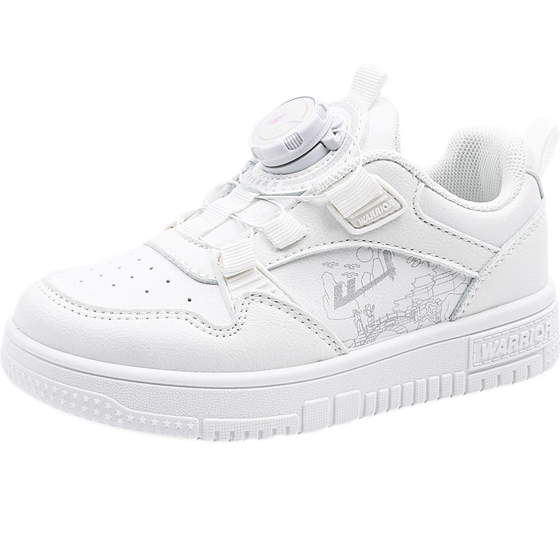 Warrior Children's Versatile Sneakers for Boys And Girls, White Casual Shoes, White Sports Shoes WZ(CL)-0427 White 34