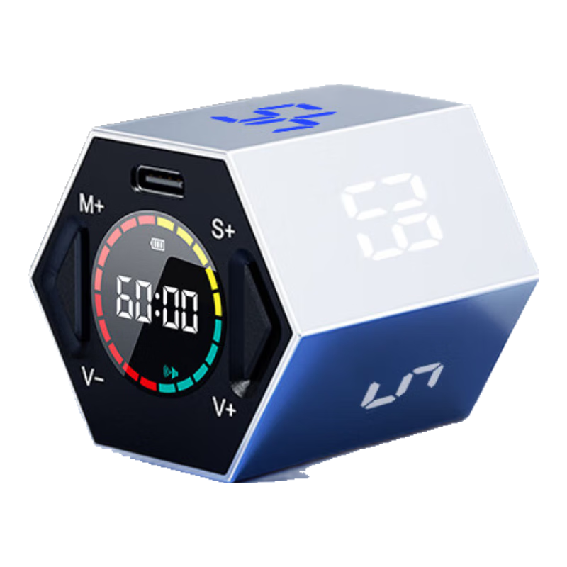 Llano Flip Timer, Children's Time Management Tool, Student Learning Self-Discipline Timer, Visual Countdown Reminder, Office Kitchen Homework Time Management Device, Small Square Back-To Season Gift