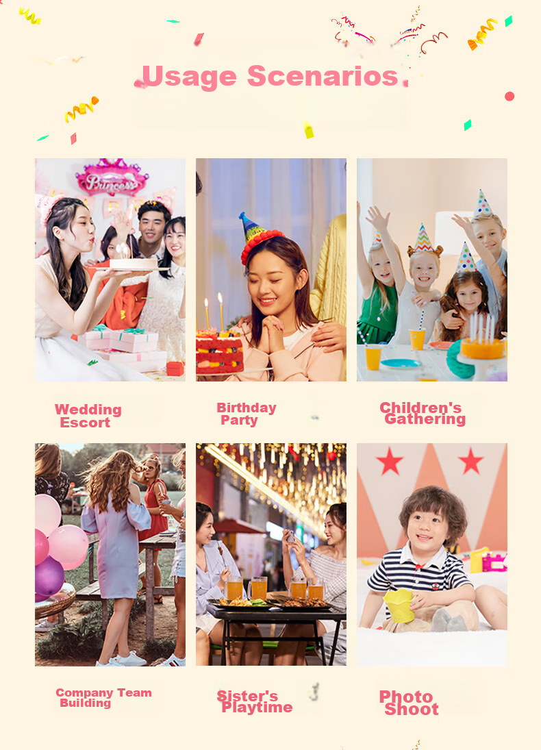 Yanyuji Birthday Scene Decoration, Birthday Tablecloth with High-End Feel, Baby's First Birthday Party, Children's Colorful Atmosphere, Photo Props 9