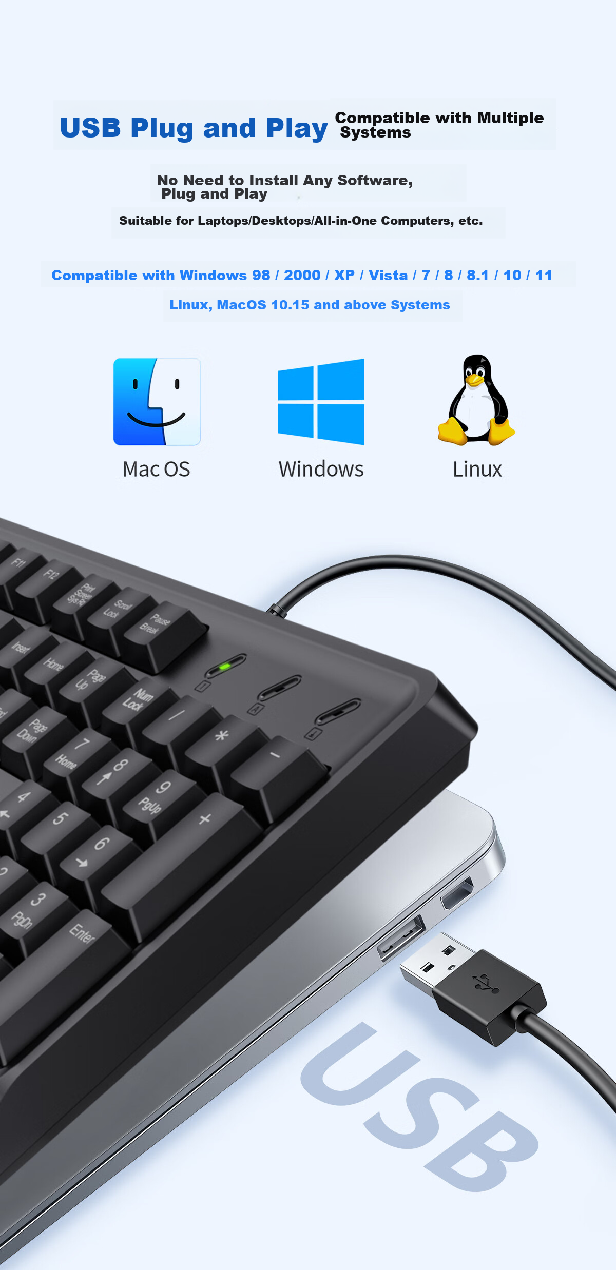 Lenovo Invests in Brand Yinengzhe Wireless Keyboard And Mouse Set, Quiet Keyboard And Mouse, Suitable for Desktop/XiaoXin, Gift for Women, Wireless Keyboard And Mouse, Rainbow Star Wish KN520 7