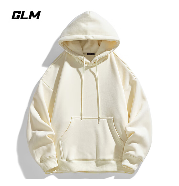 GLM Men's Heavyweight Loose Fit Hoodie Autumn Winter Casual Fleece Lined Youth Trendy Jacket Heather Gray Fleece Lined 3XL 10