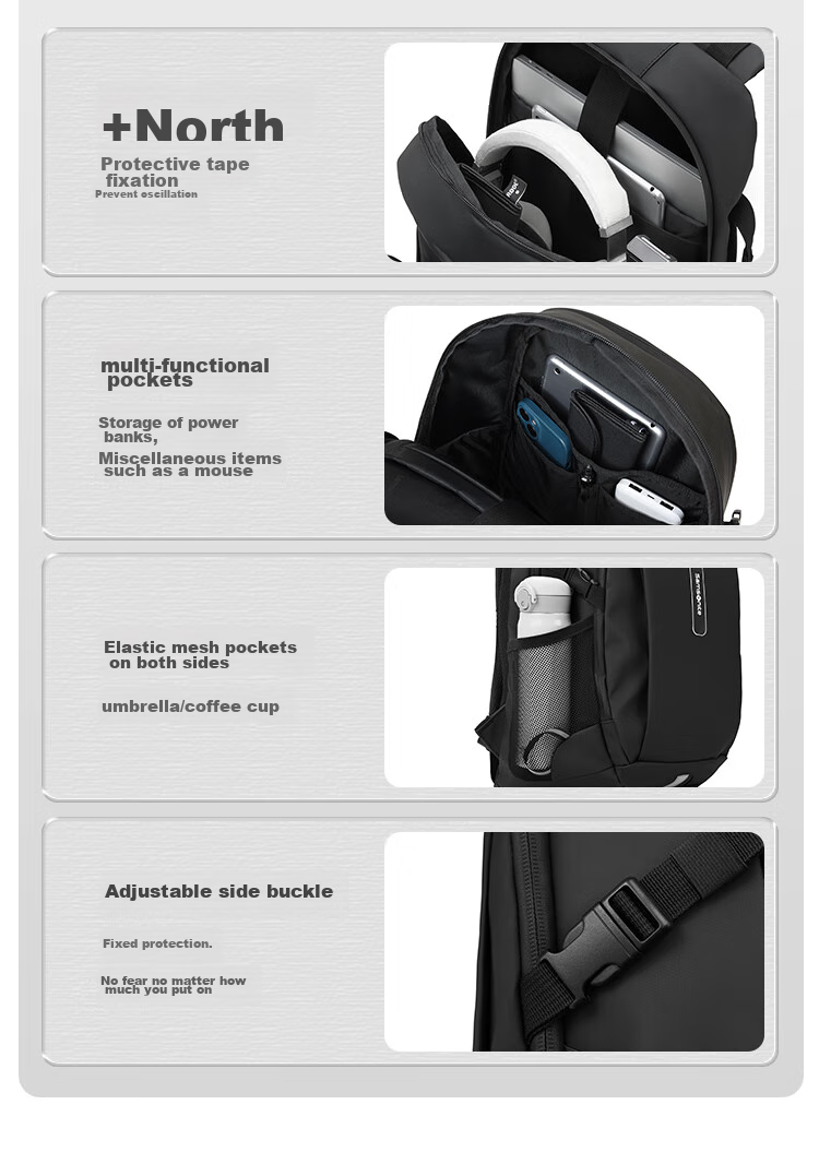 Xinxiuli Backpack Laptop Bag for Men, Outdoor Waterproof Travel Bag, 15.6-Inch Huawei Notebook Backpack, Large Capacity 5