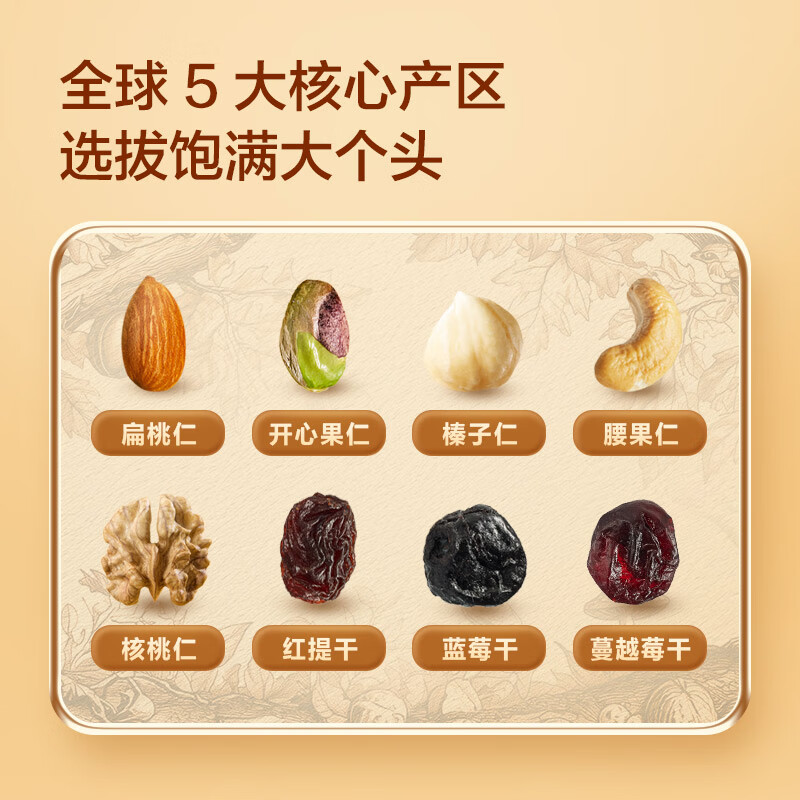 京东京造鲜来多 XPLUS会员联名低GI每日坚果900g/30g*30袋 开心果坚果礼盒