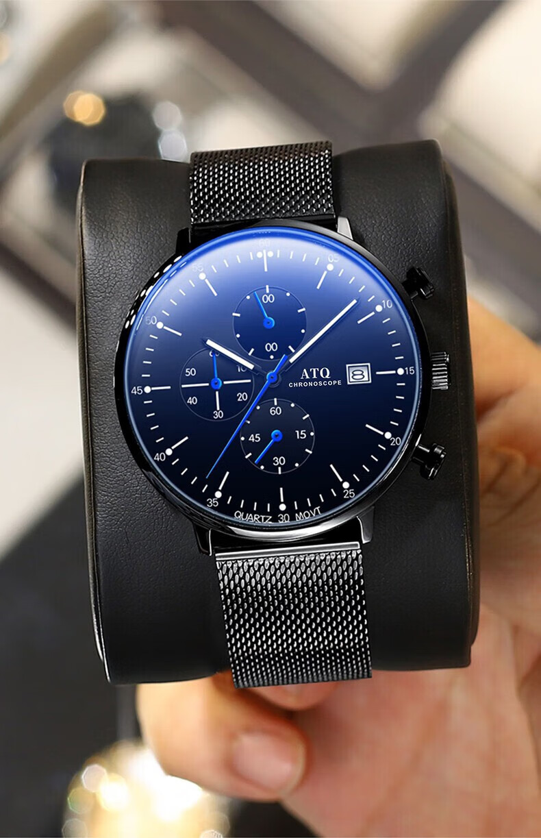 ATQ Swiss Ultra-Thin Watch for Men, Top Ten Brands, Luminous, Water-Resistant, Mechanical Style, New Year And Valentine's Day Gift for Boyfriend Or Husband 1