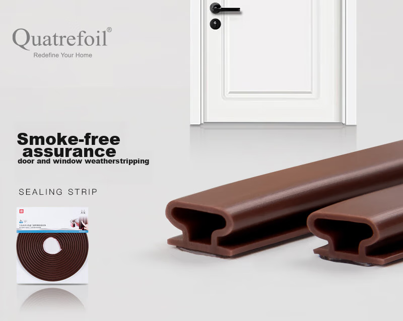 Quatrefoil Door And Window Weatherstrip, Windproof And Insect-Proof Wind Barrier Strip, 6 Meters, H-Shaped, 10×6mm 1