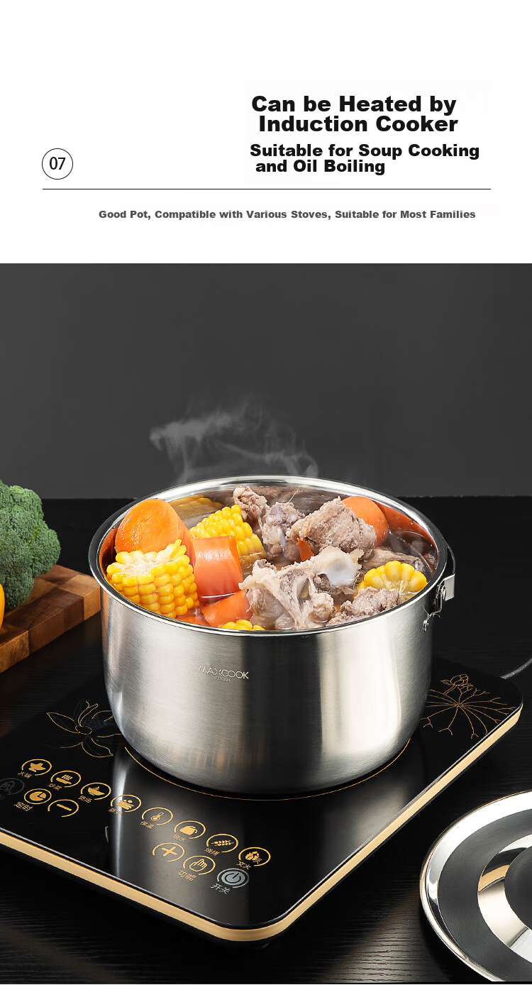 MAXCOOK 304 Stainless Steel Lard Container Seasoning Bowl, Lard Bowl Seasoning Jar Condiment Pot 2.4L with Lid And Strainer MCWA1631 11