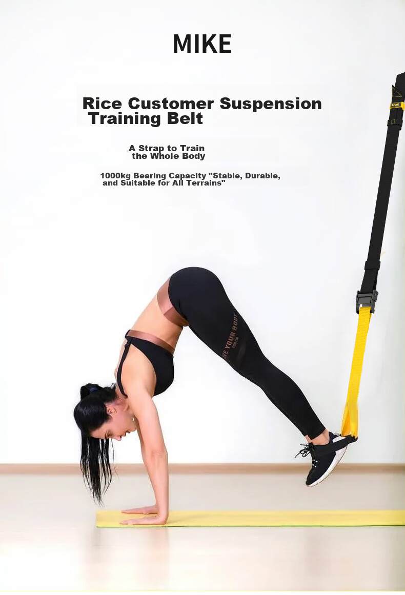 Mike TRX Suspension Training Pull Rope, Resistance Fitness Equipment for Men And Women, Home Gym Strength Training, Anti-Breakage 1