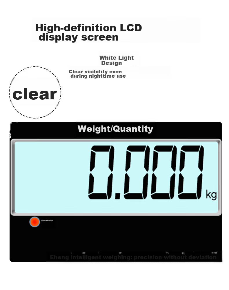 Yingheng Industrial Precision Electronic Scale, High-Accuracy Electronic Platform Scale, Kilogram Scale, 30kg Capacity 7