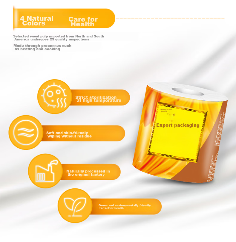 Shunqingrou Core Roll Toilet Paper Export Packaging, 5-Ply, 180g*27 Rolls, Easy-Dissolving, Thickened Toilet Tissue (Sold by Box) 7