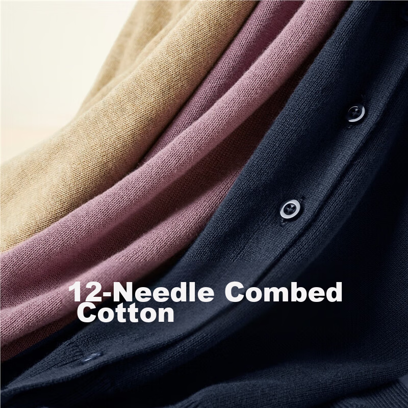 Giordano Knitted Cardigan for Women, Cotton V-Neck Sweater, Women's Outerwear, Solid Color Women's Jacket 05350649