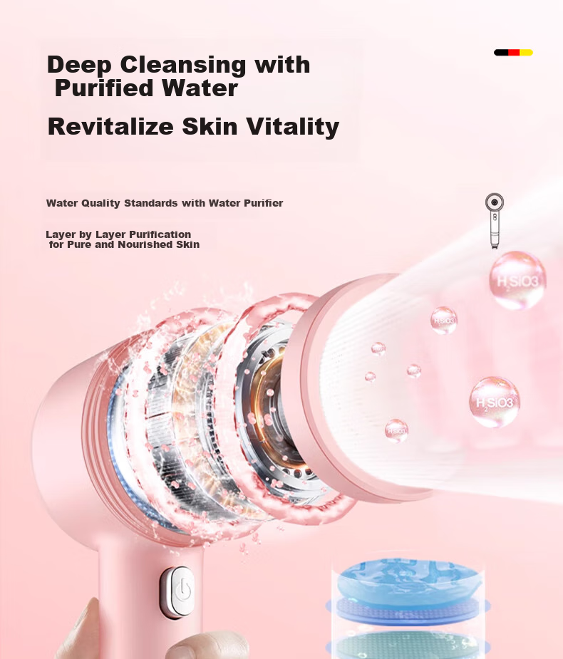 HOMK [Germany] Shower Head Filter Cartridge for Pressurized Shower, Removes Residual Chlorine, Skin-Friendly Travel Shower Water Purifier Filter 9