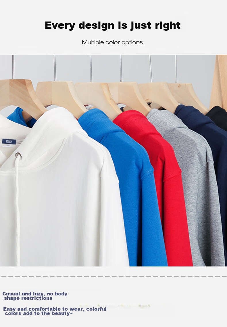 Mianzhi National Trend Brand Hoodie for Men, Fashionable Versatile Round Neck Loose Casual Base Layer, White, XL 11