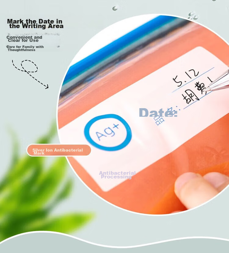 KATEI STORY Japanese Aluminum Foil Food Storage Bags Fresh-Keeping Sealed Bags Food Grade Household Refrigerator Freezer Meat Preservation Bags 6