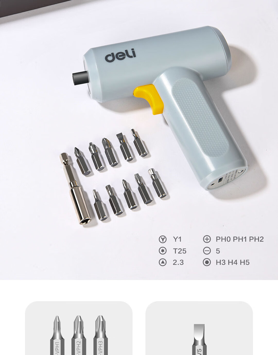 Deli Simple Home-Style 3.6V Cordless Electric Screwdriver, Electric Drill, And Screwdriver for Household Use 10