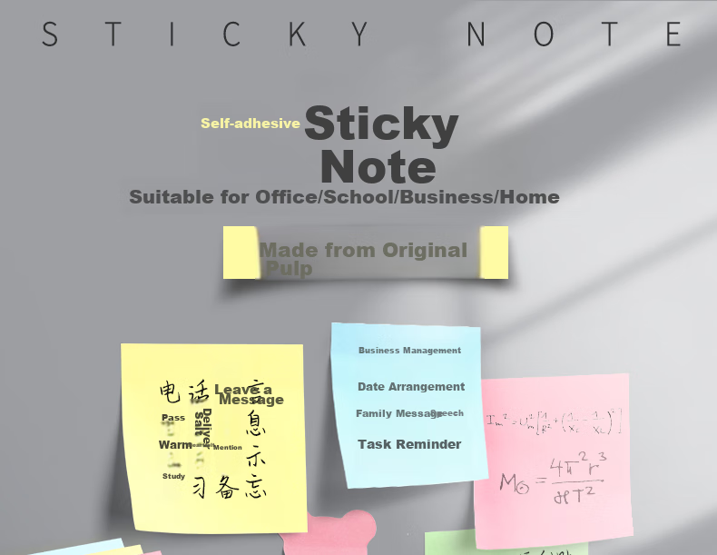 Dile Gradient Transparent Pearl Pull-Out Sticky Notes Strong Adhesive Memo Pads for Students Office Supplies Labels 126 Sheets/Roll BF01-081 Anxiety-Free Single Pack 1