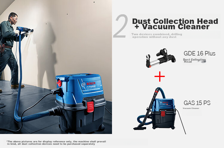 BOSCH Electric Hammer, Drill And Pick Three-In Lightweight Multi-Function Electric Hammer Tool Box, 2 Kg, GBH 2-24 DRE 13