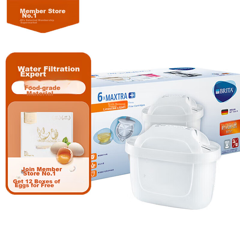 BRITA Installation-Free Water Filter Pitcher Replacement Cartridges, 9-Pack, Expert Edition with 50% Enhanced Descaling Power