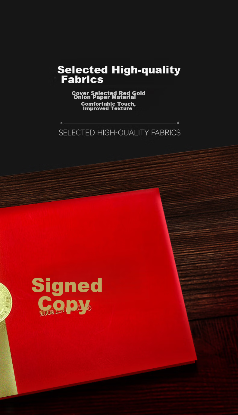 Befon Signing Ceremony Book, A4 Business Contract, Strategic Cooperation Agreement, Contract Document Folder, File Organizer, Office Supplies, Red, 4069 4
