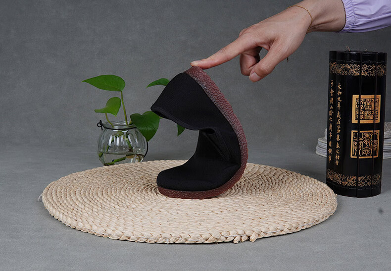 Weizhi Men's Cloth Shoes, Traditional Beijing-Style Cloth Shoes, Casual Low-Top Work Shoes, Slip-On Elderly Shoes, WZ1037 12