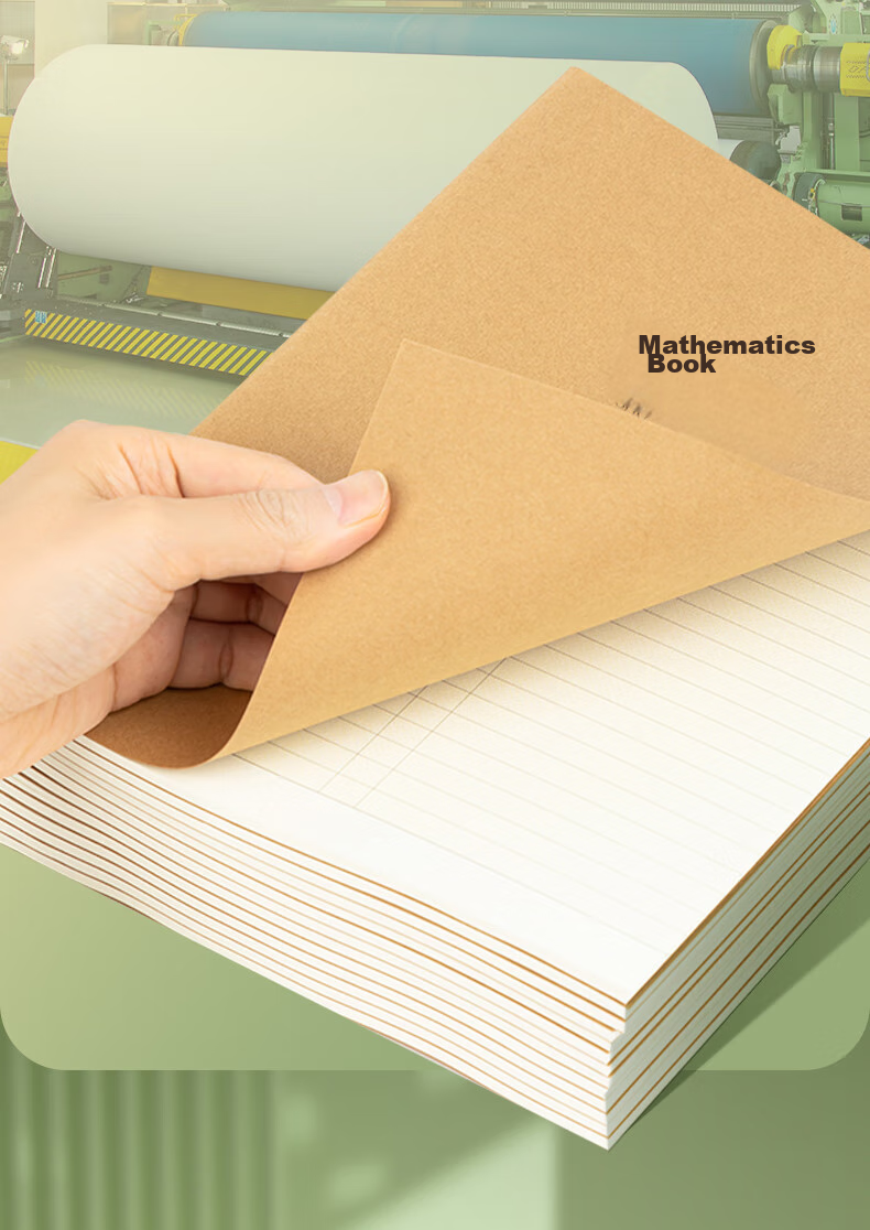 Deli Eye-Protecting Work Notebook, 300 Grids, 4 Books, 16K36 Pages, Composition Book for Primary School Students, Soft Copy Notebook PF1636 10
