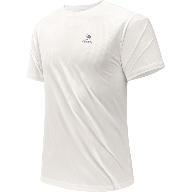 CAMEL Short-Sleeve T-Shirt for Men, New Summer Style, Loose-Fitting Round Neck Outdoor Sportswear, Running Training Ultra-Thin Quick-Dry Top