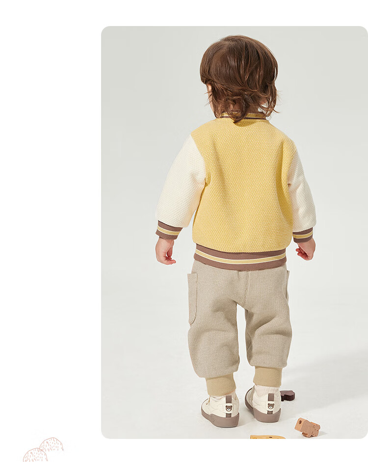 BALABALA Kids Jacket Baby Top 2025 Spring Boys Baseball Jacket Trendy [Mall Same Style] 200125105105 7