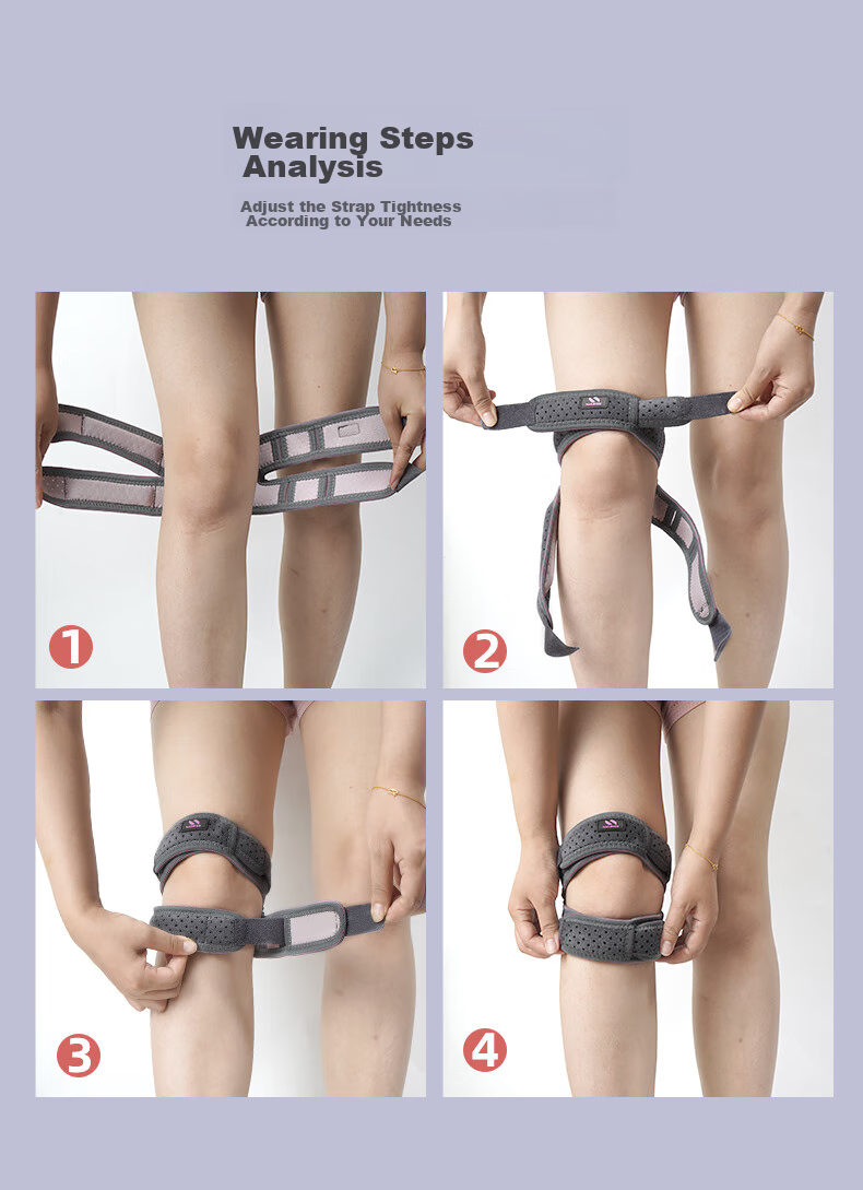 NAILEKESI Knee Brace for Hiking, Patellar Strap, Professional-Grade Climbing, Women's Special Sports Knee Protector, Badminton Running Knee Support for Me 10