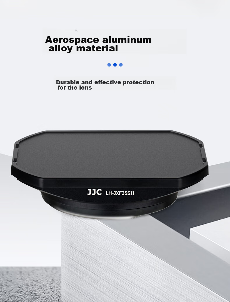 JJC Lens Hood for Fuji XF 23 F2 R, XF 35 F2 R WR 43mm Lens, Compatible with X-T3 And XT-30 Mirrorless Cameras, Square Shape (Random Delivery of New Or Old Version) 8