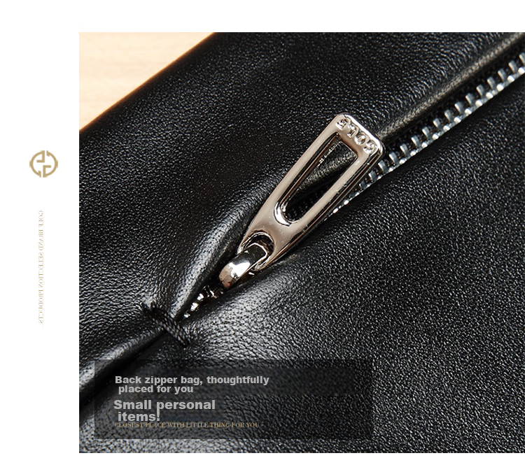 GOLF Men's Clutch, Top-Grain Leather Handbag, Large Capacity with Multiple Card Slots, Envelope-Style Clutch, Valentine's Day Gift for Boyfriend 26