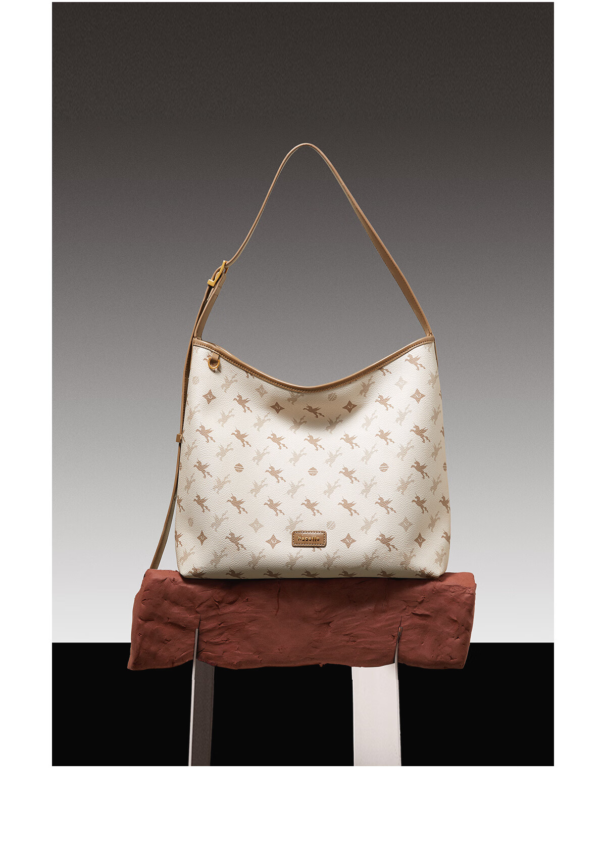 NUCELLE Light Luxury Floral Hobo Bag, 2026 New Women's Commuter Large Capacity Bucket Bag, Shoulder Crossbody Bag, Birthday Gift 5