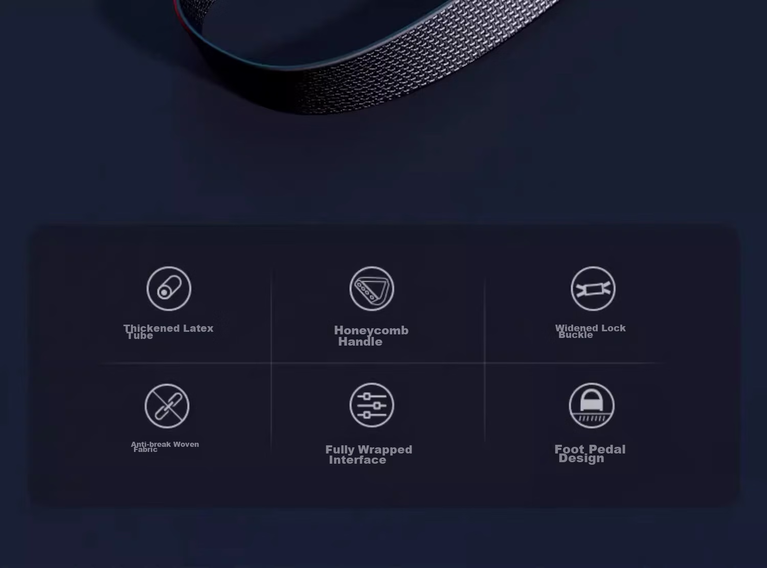 Xinyiwanjia 8-Character Pull-Up Equipment, Elastic Band Rope, Foot Pedal Fitness Stretching Band, Back-Opening Exercise, Shoulder-Strengthening Eight-Shaped Strength Training, Chest-Expanding 2