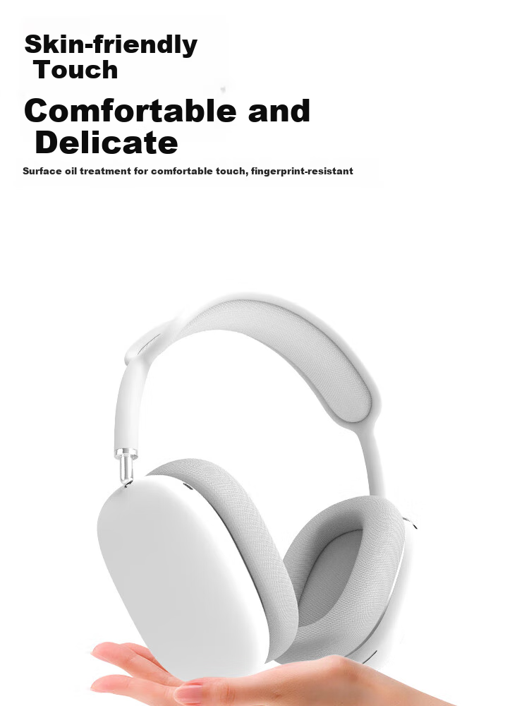 ESCASE AirPods Max 2nd Generation Protective Case, Compatible with Apple First And Second Generation Wireless Noise-Cancelling Earphones, Silicone Ear Covers, Headband Ear Caps, Anti-Scratch Full Coverage Three-Piece Set, Sky Blue 5