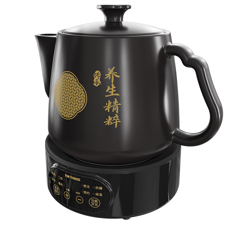 TONZE Decoction Pot, Chinese Herbal Medicine Decoction Pot, Ceramic Intelligent Fully Automatic Detachable 4L Large Capacity Home Health Ceramic Decoction Pot BJHD23B40FAW