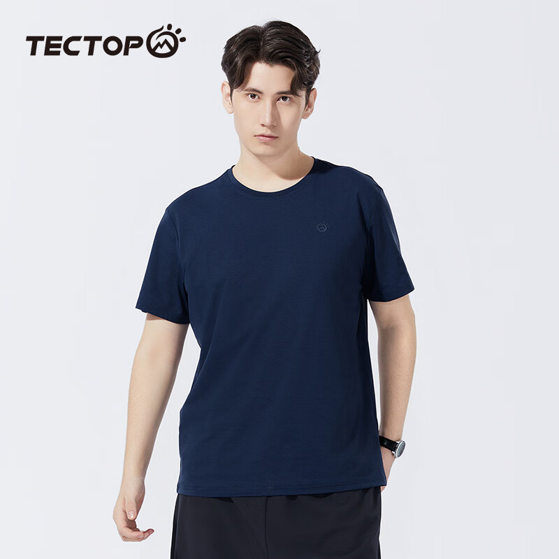 TECTOP Outdoor Short-Sleeve Lightweight Breathable Crew Neck T-Shirt, Top 2422111TX Bicheng M