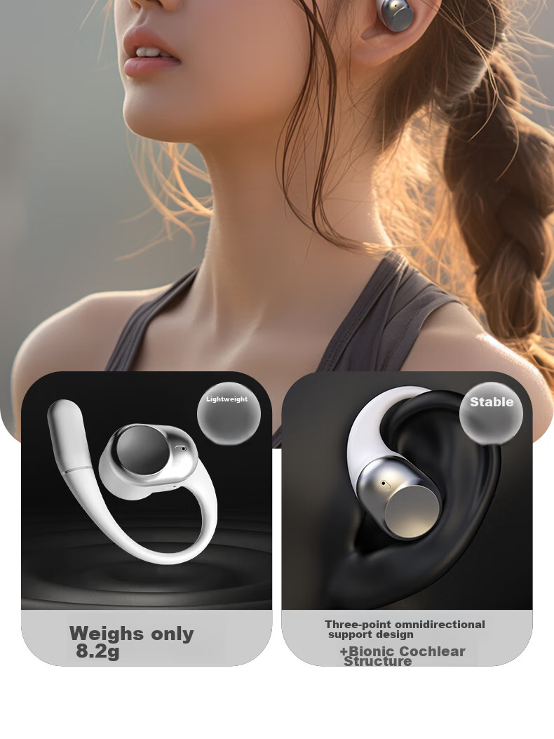 Aigo Bluetooth Headphones, Over-Ear Active Noise Cancellation, Comfortable Wear, Suitable for Music, Gaming, And Sports, Compatible with Apple And Xiaomi Phones And Computers, WH300 Starry Silver 5