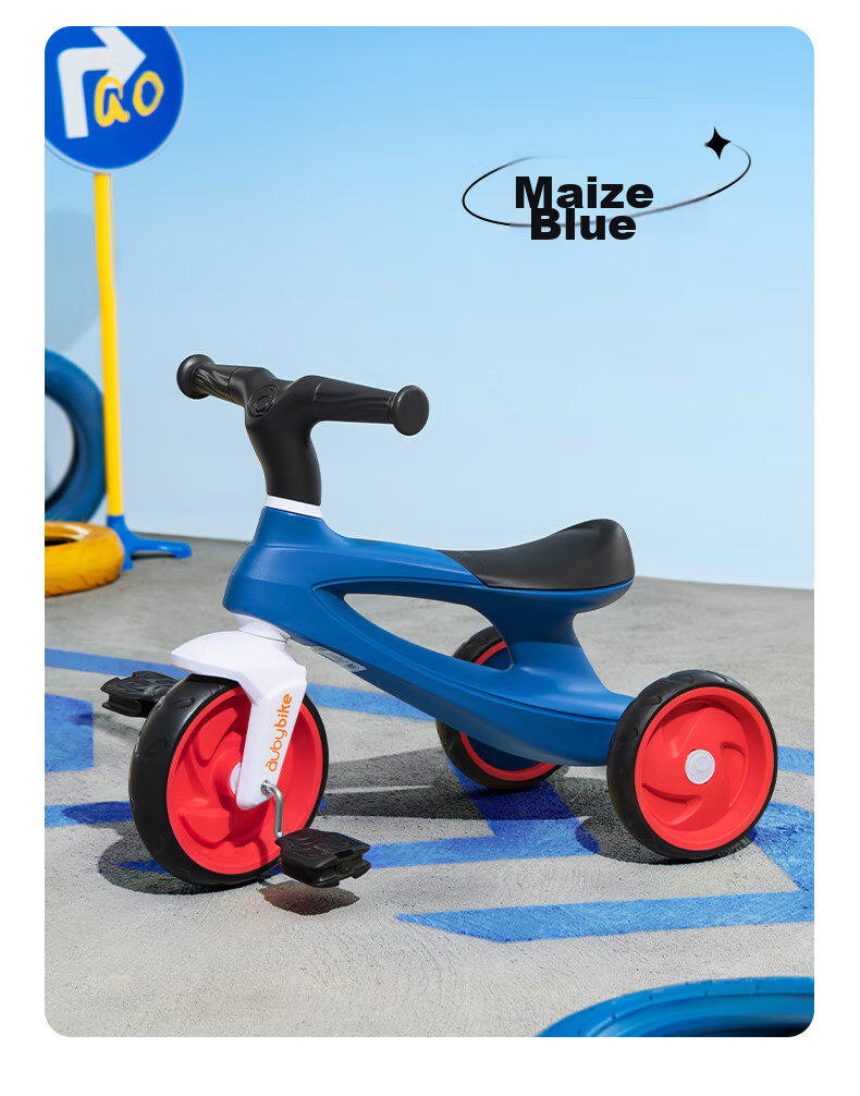 Auby Children's Tricycle Baby Tricycle Pedal Bike 1-3-6 Years Old Multi-Use Push Car 5-in-1 Birthday Heavy-Duty Safety 26