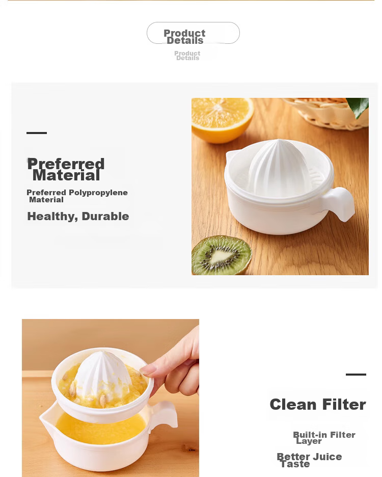 Dipuer Manual Juicer, Home-Use Orange Squeezer Cup, Portable Lemon Press, Hand-Cranked Fruit Juice Extractor 9