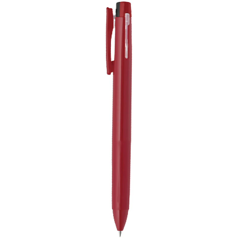 ZEBRA Multi-Function Three-Color Gel Pen, Black/Blue/Red 0.4mm Retractable Multi-Color Pen, Student Business Office Signing Pen J3JS5 Red Barrel