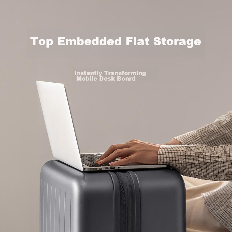 Чемодан Xiaomi Mijia Luggage, 24-дюймовый расширяемый, с поворотными колесами, дорожный чемодан для мужчин и женщин, большой вместимости, с кодовым замком, синий