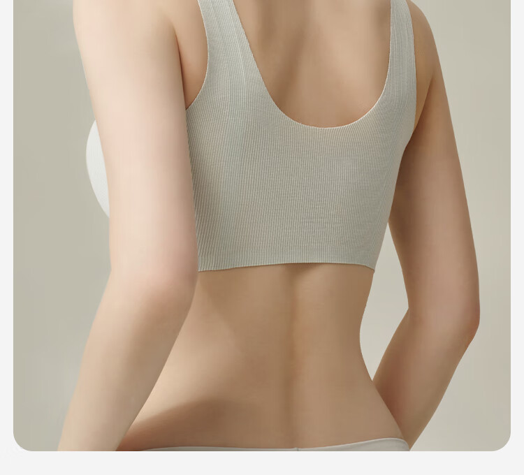 YEEHOO [Tencel Fixed Cup] Vest-Style Nursing Bra, Front-Opening Clasp, Plus Size Bra, Blue, 2XL 13