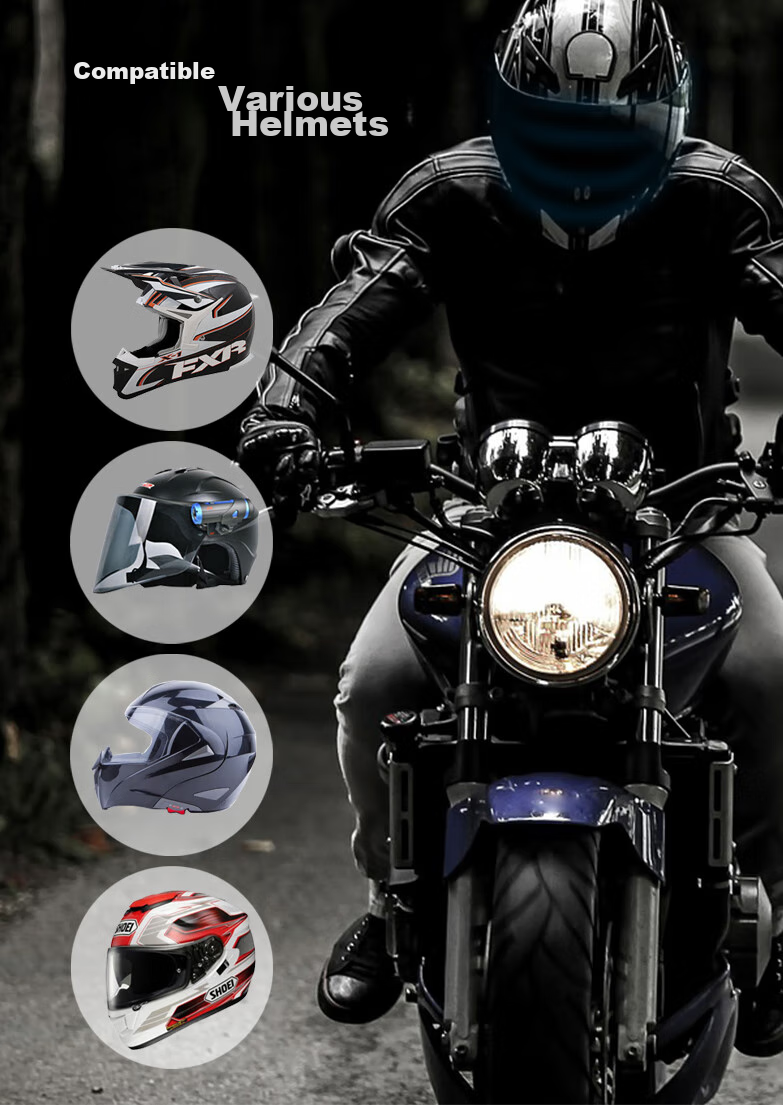 Dongfangxia DFX001 Motorcycle Helmet Bluetooth Headset, Full-Face And Half-Face, for Electric Bikes, Food Delivery, Riding, Built-In Integrated System 6