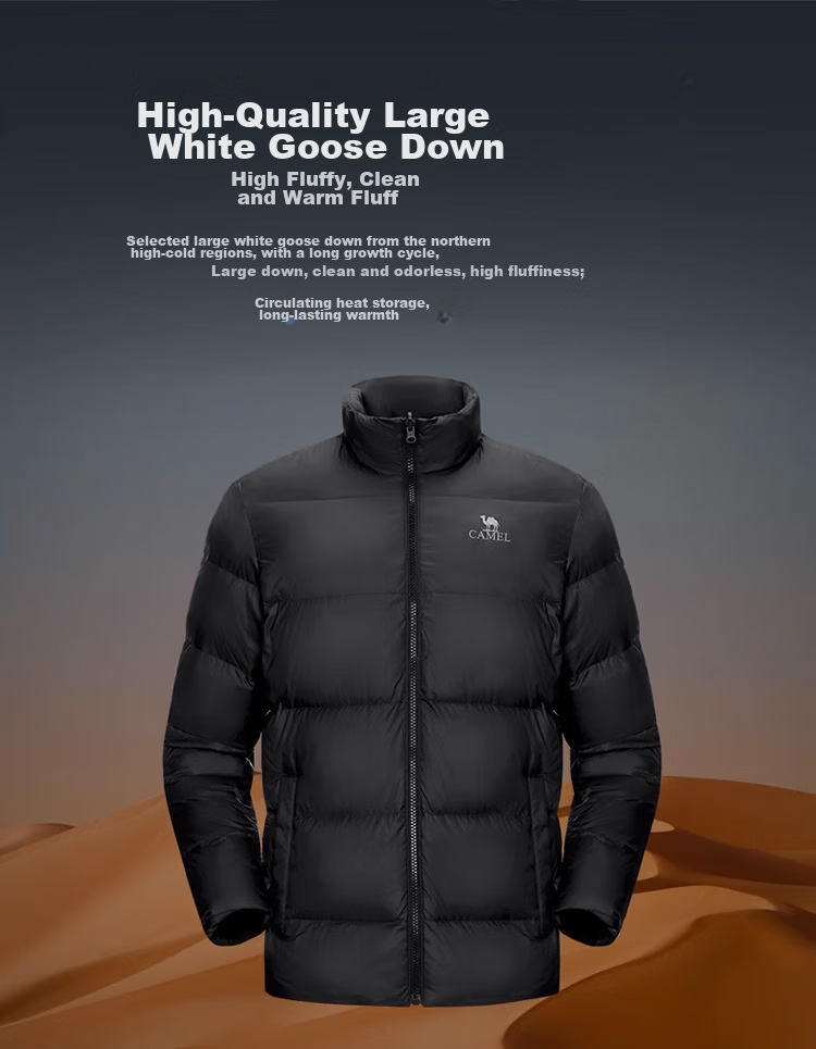 CAMEL Cold-Resistant Windbreaker with Goose Down Inner Liner, Men's Three-In down Jacket, Mountaineering Coat [Snow Region] A13CAFa0064 12