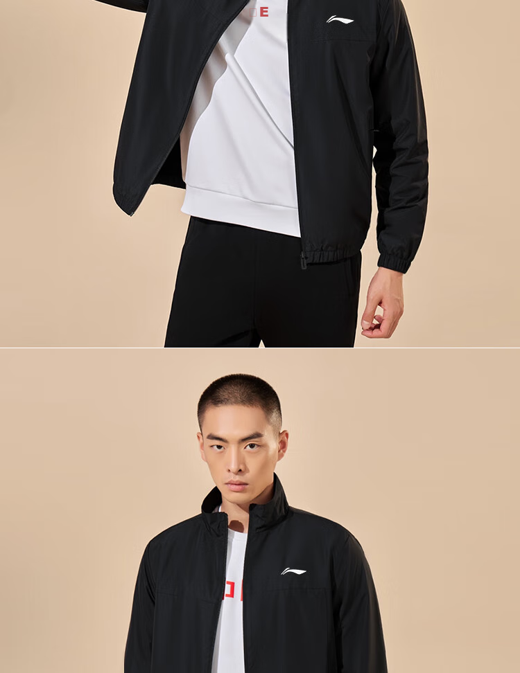 Li-Ning Jacket for Men And Women, Spring And Autumn Style, Windbreaker with Stand Collar, Outdoor Water-Repellent Jacket, Sports Outerwear, Windproof And Breathable Top 7