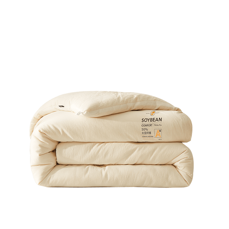 Dohia Soybean Fiber Quilt, Class A Pure Cotton 50% Soybean Spring And Autumn Comforter, All-Season Duvet Insert, Approximately 4.3 Jin (2.15 Kg), 203*229cm