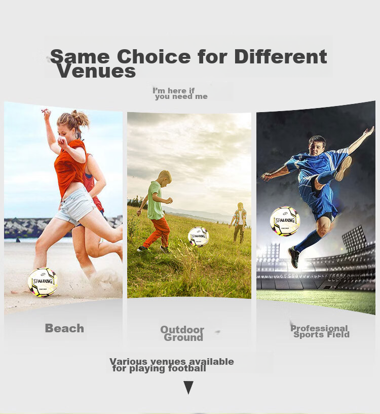 SPALDING Size 5 Adult And Children Standard Soccer Ball for Middle School Entrance Exam 64-968Y 2