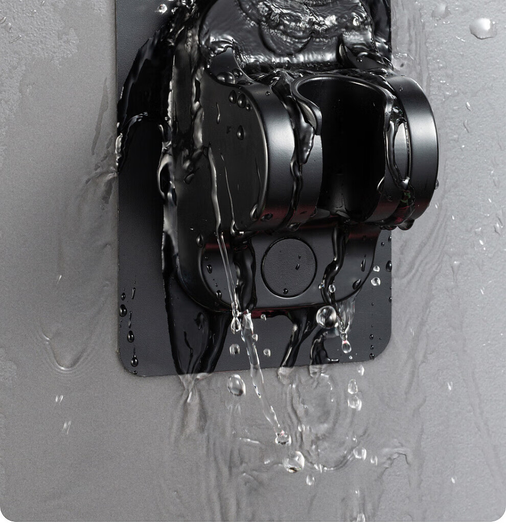 Muvi Shower Head Holder, No Drilling Required, Shower Hose Base, Bathroom Wall-Mounted Handheld Shower Head Bracket 12
