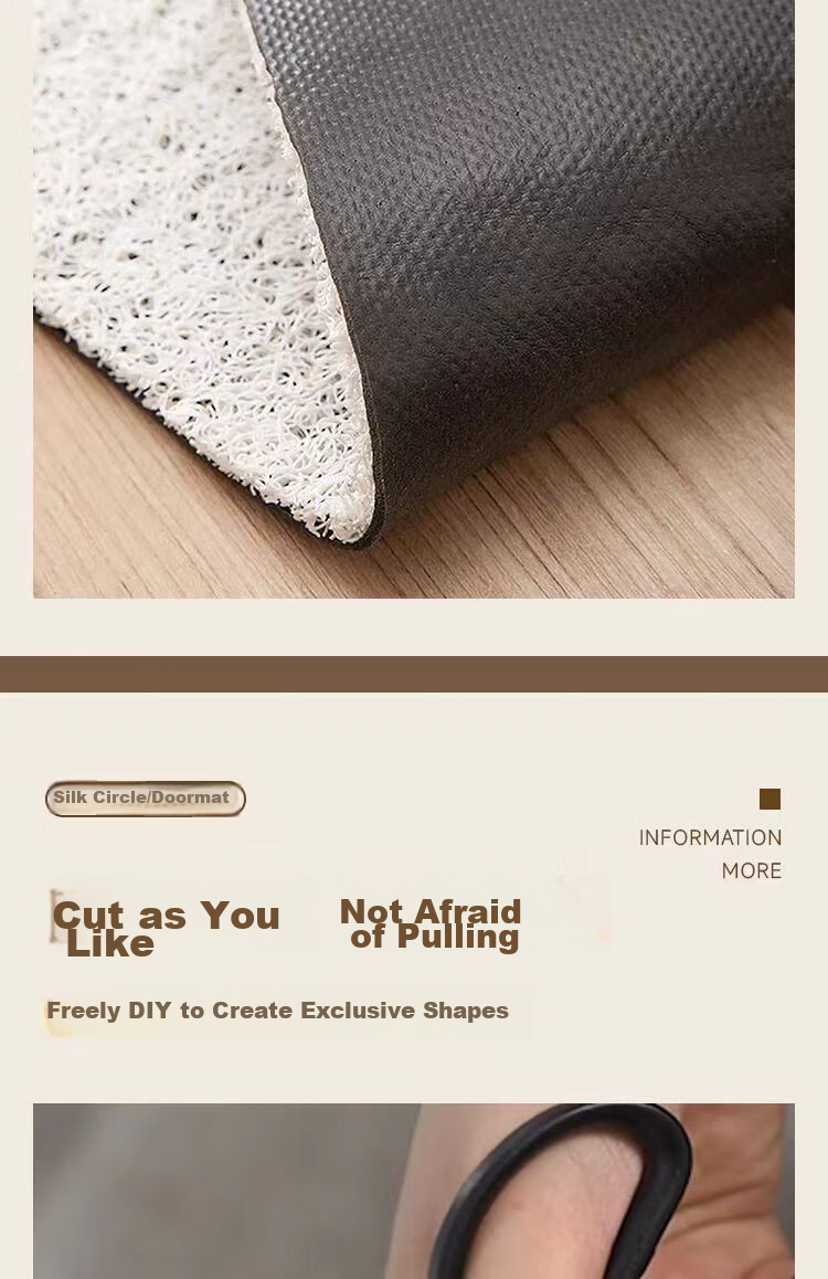 MOON TIME Entrance Mat, Doorway Foot Mat, Indoor Doormat, Loop Pile, Dirt-Resistant, Non-Slip Floor Mat, 60*90cm, Wangyu 6