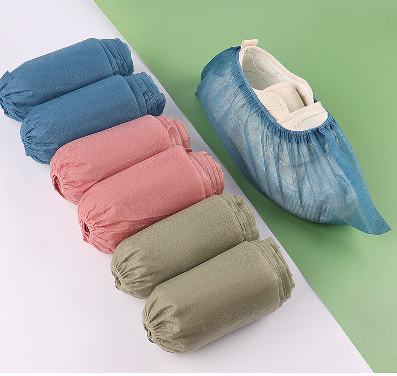Jiamo Disposable Non-Woven Shoe Covers, 50 Pieces, Printed Thickened, for Home Indoor Use, Computer Room, Students And Children Foot Covers 9