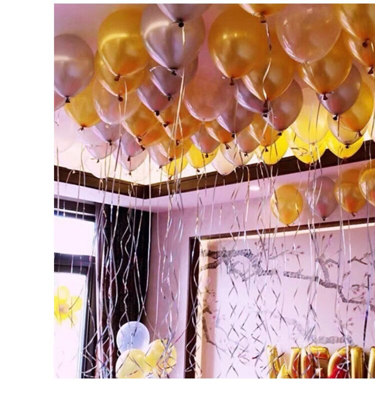 Jiayan Balloon Ribbon, Birthday Scene Decoration Props, 3 Rolls 6