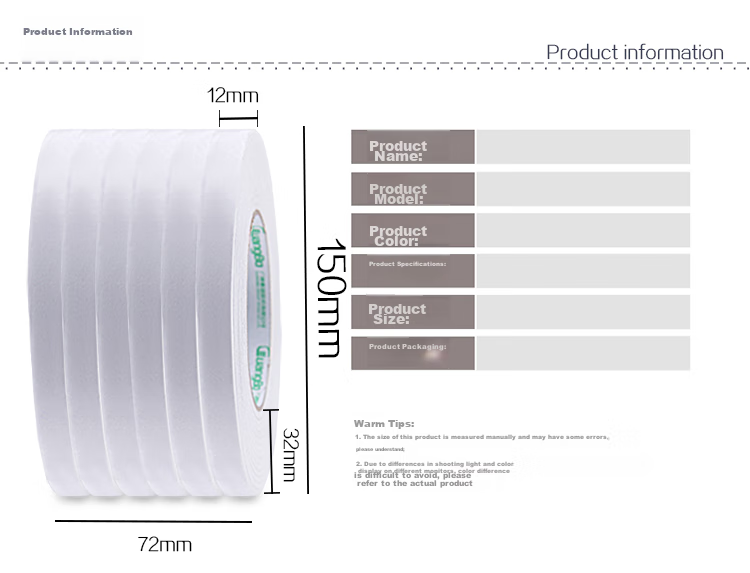 GuangBo High Adhesion, 6 Rolls, 36mm*5y, 4.57 Meters/roll, Double-Sided Foam Tape, Office Supplies, HM-11 2